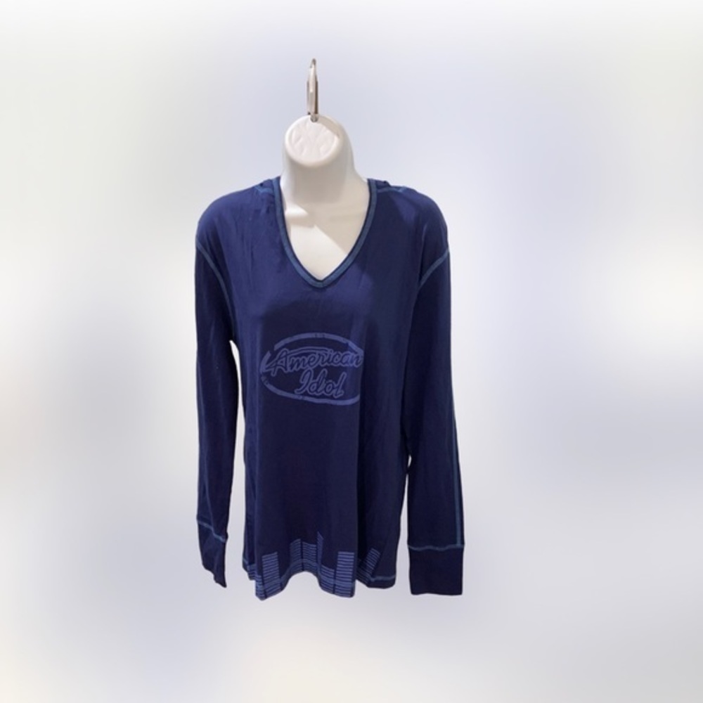 NWOT Women’s American Idol Hooded Long Sleeve Top Sz‎ XL-100% Cotton